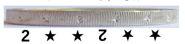 法国 2 欧元硬币边铭