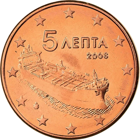 5 欧分 现代油轮