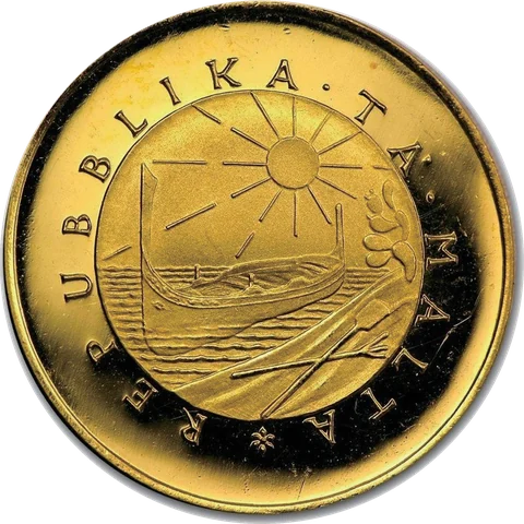马耳他早期国徽样式：1975–1988